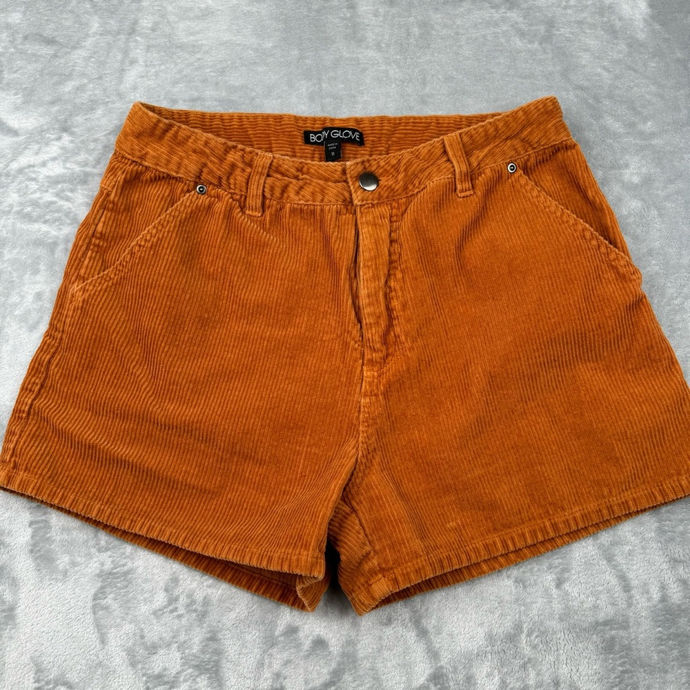 Body Glove Corduroy Shorts Sienna Brown Womens Juniors Size 11 Y2K